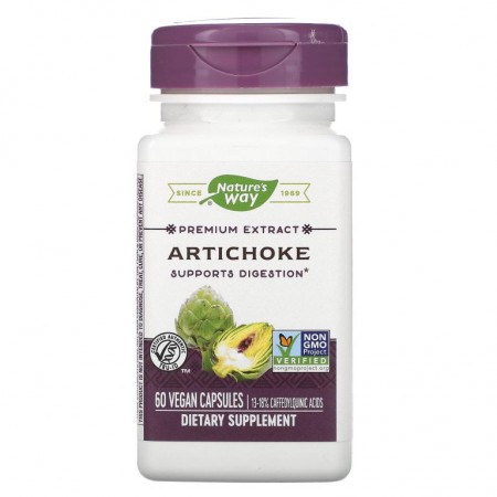 Nature's Way, 아티 초크, 비건 캡슐 60정