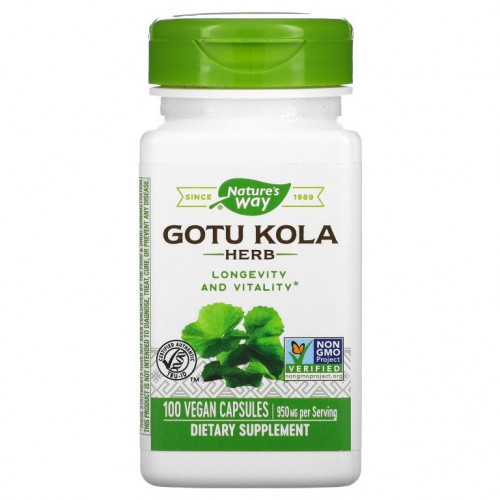 Nature's Way, 고투콜라 허브, 950mg, 베지 캡슐 100정