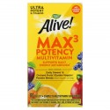 Nature's Way, Alive! Max3 고효능 종합비타민, 철분 무함유, 60정