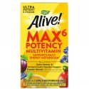 Nature's Way, Alive! Max6 Potency 종합비타민, 캡슐 90정