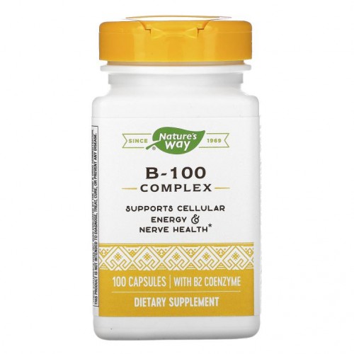 Nature's Way, B2 코엔자임 함유 B-100 복합체, 캡슐 100정