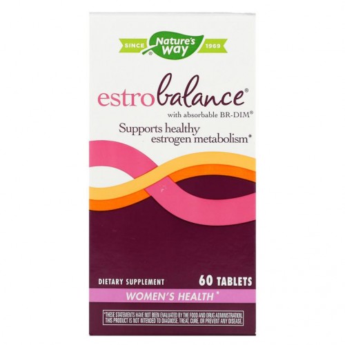 Nature's Way, 흡수력 높은 BR-DIM이 함유된 EstroBalance, 타블렛 60정