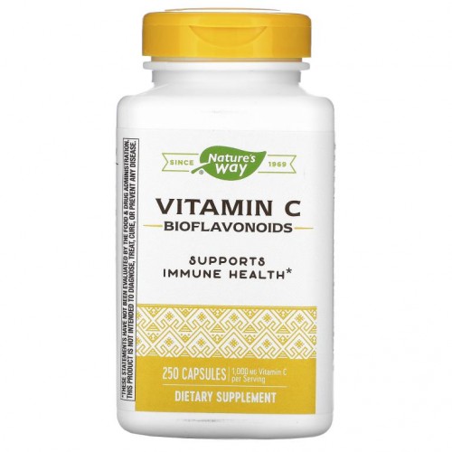 Nature's Way, 비타민C 바이오플라보노이드, 1,000mg, 캡슐 250정