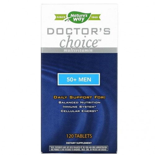 Nature's Way, Doctor's Choice 멀티비타민, 50+ 남성, 120 타블릿