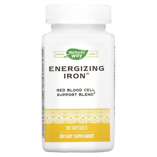 Nature's Way, Energizing Iron, 소프트젤 90정