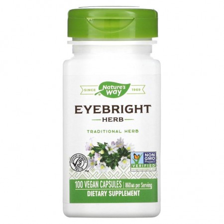 Nature's Way, Eyebright Herb, 430 mg, 100 Vegan Capsules