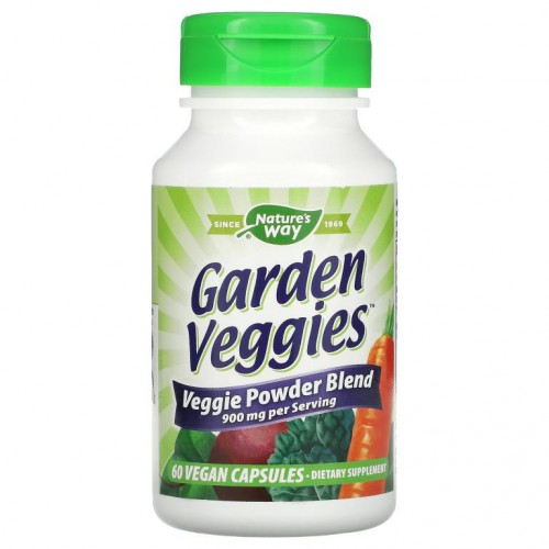 Nature's Way, Garden Veggies, 베지 캡슐 60정