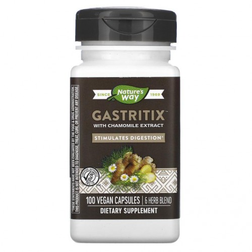 Nature's Way, 캐모마일 추출물 함유 Gastritix, 베지 캡슐 100정