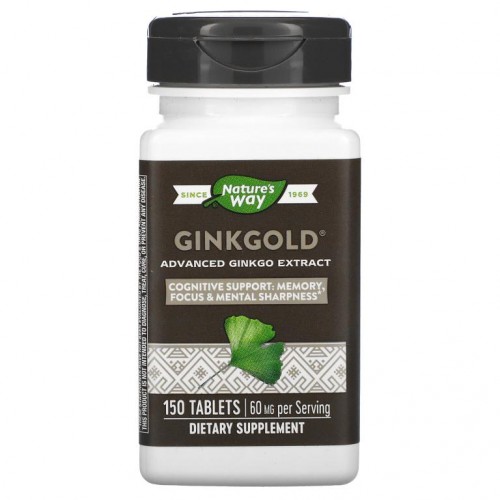 Nature's Way, Ginkgold, 고급 은행나무 추출물, 60mg, 150정