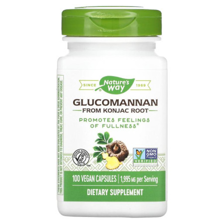 Nature's Way, Glucomannan from Konjac Root, 665 mg, 100 Vegan Capsules