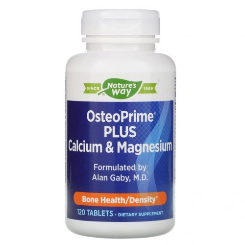 Nature's Way, OsteoPrime Plus 칼슘 & 마그네슘, 타블렛 120정