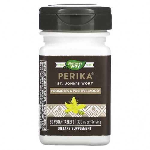 Nature's Way, Perika, 세인트존스워트, 300mg, 베지 정제 60정