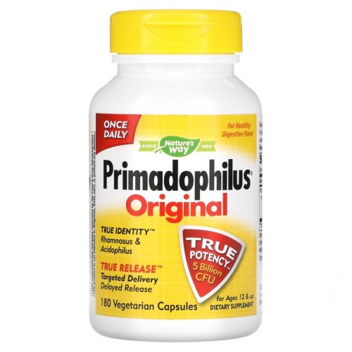 Nature's Way, Primadophilus, 오리지널, 12세 이상용, 50억 CFU, 180 식물성 캡슐