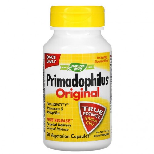 Nature's Way, Primadophilus, 오리지널, 만 12세 이상, 50억 CFU, 베지 캡슐 90정
