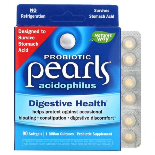 Nature's Way, Probiotic Pearls 애시도필러스, 소프트젤 90정
