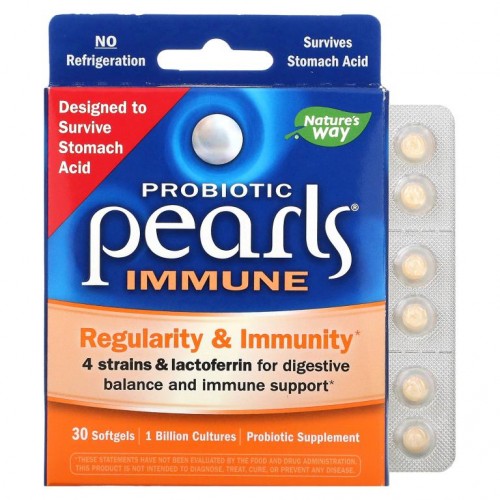 Nature's Way, Probiotic Pearls Immune, Regularity & Immunity, 30 Softgels