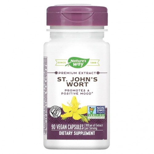 Nature's Way, St. John's Wort, 300 mg, 90 Vegan Capsules