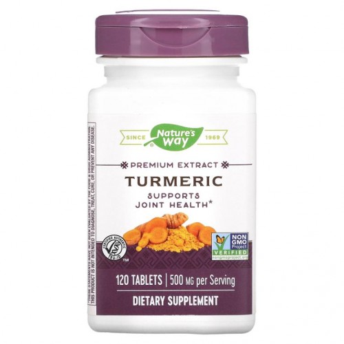Nature's Way, Turmeric, 500 mg, 120 Tablets