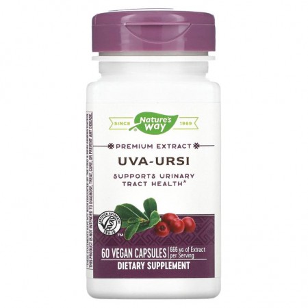 Nature's Way, Uva-Ursi, 666mg, 베지 캡슐 60정