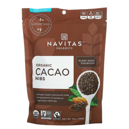 Navitas Organics, 유기농, 카카오 닙스, 454g(16oz)