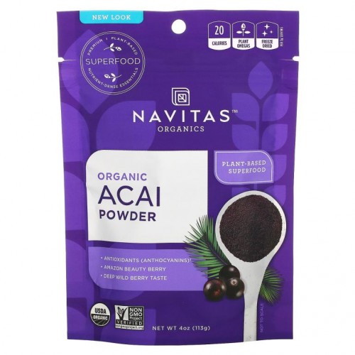 Navitas Organics, 유기농 아사이 분말, 113g(4oz)