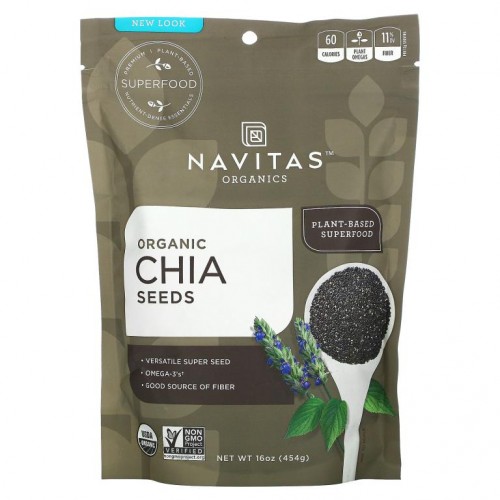 Navitas Organics, 유기농 치아 씨앗, 16 oz(454 g)