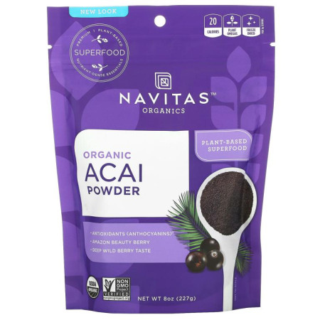 Navitas Organics, 유기농 아사이 분말, 227g(8oz)