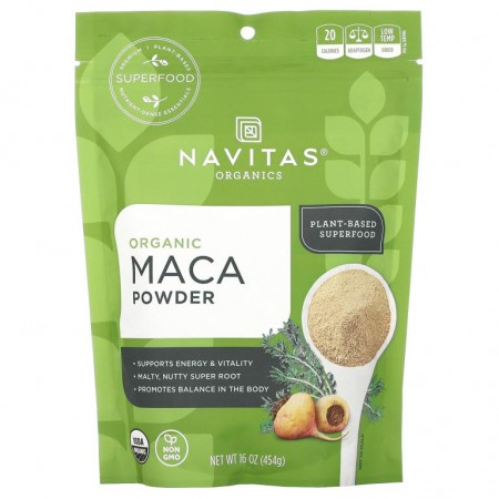 Navitas Organics, 유기농 마카 분말, 454g(16oz)