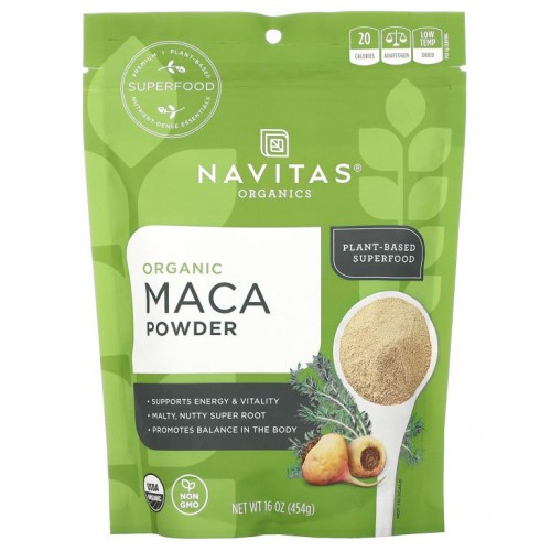 Navitas Organics, 유기농 마카 분말, 454g(16oz)