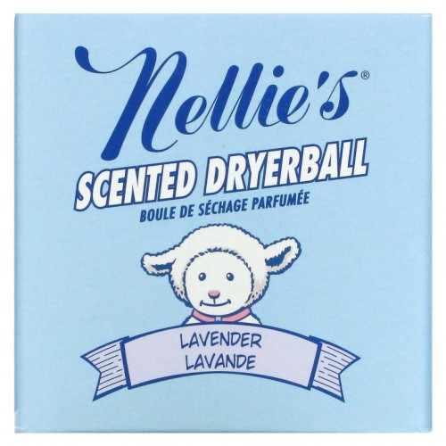 Nellie's, 향이 나는 드라이어볼, 라벤더, 1개