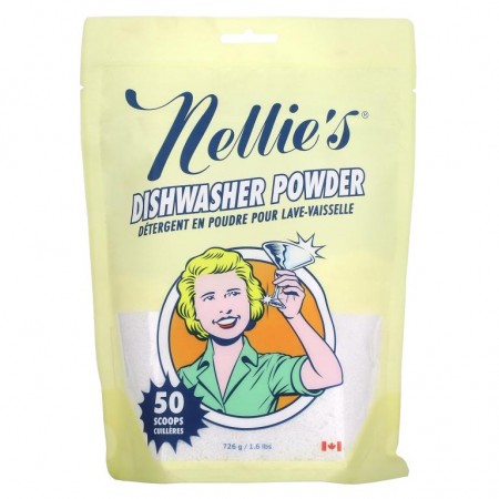 Nellie's, 식기세척기 분말 세제, 726g(1.6lbs)