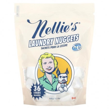 Nellie's, All Natural, 론드리 너겟, 36개입, 500g(1.13lbs)