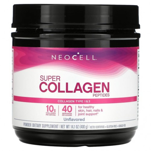 NeoCell, 슈퍼 콜라겐 펩타이드, 무맛, 400g (14.1 oz)