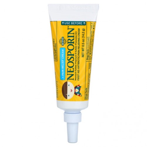 Neosporin, 듀얼 액션 크림, 진통 크림, 만 2세 이상 어린이용, 14.2g(0.5oz)