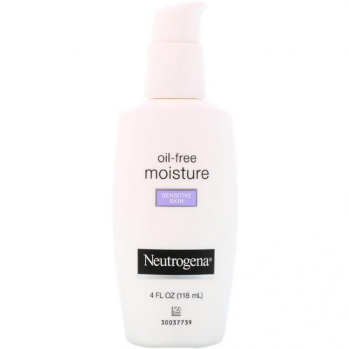 Neutrogena, 오일 프리 모이스처, 울트라 젠틀 페이셜 모이스처라이저, 민감성 피부, 118ml(4fl oz)