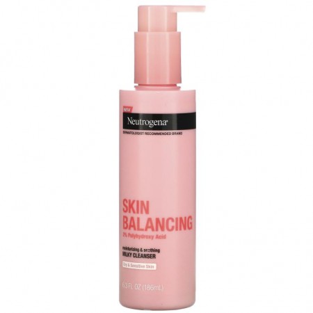 Neutrogena, 스킨 밸런싱, 밀키 클렌저, 186ml(6.3fl oz)