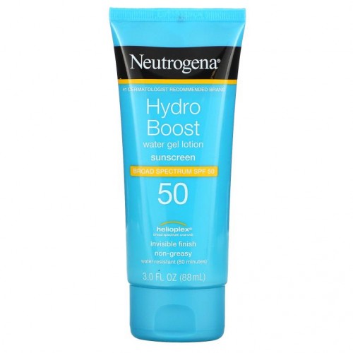 Neutrogena, 하이드로 부스트, 워터 젤 로션, SPF 50, 88ml(3fl oz)