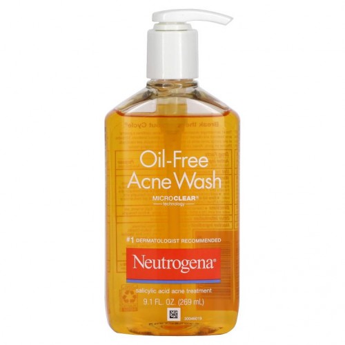 Neutrogena, 오일 무함유 여드름 세안제, 269ml(9.1fl oz)