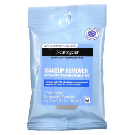 Neutrogena, Makeup Remover Cleansing Towelettes, 7 Pre-Moistened Towelettes