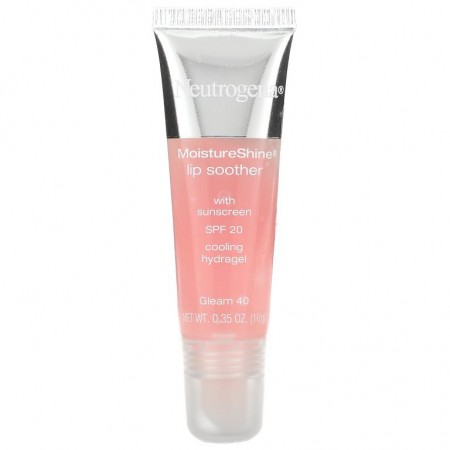 Neutrogena, MoistureShine Lip Soother, SPF 20, Gleam, 0.35 oz (10 g)