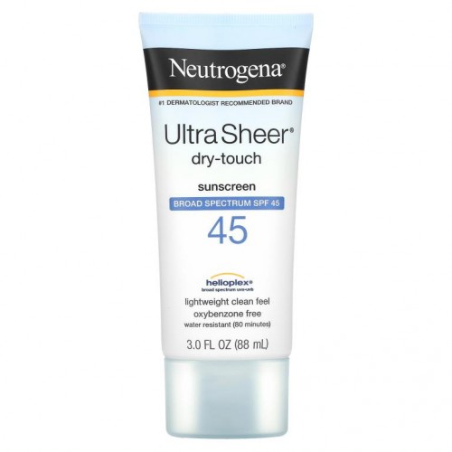 Neutrogena, Ultra Sheer Dry-Touch 자외선 차단제, SPF 45, 88ml(3fl oz)