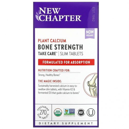 New Chapter, Bone Strength Take Care, 식물성 소형 정제 270정
