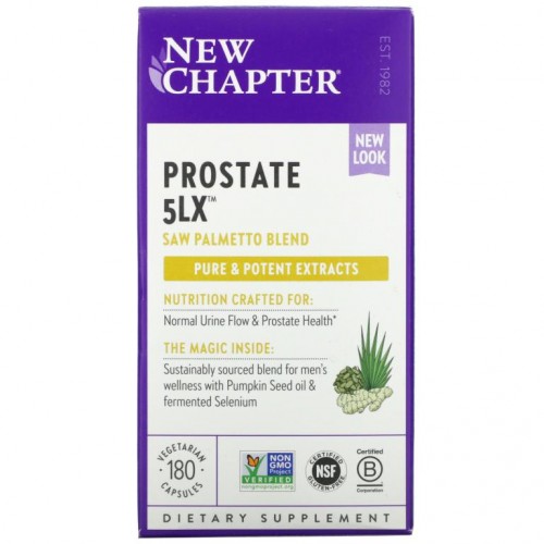 New Chapter, Prostate 5LX, 베지 캡슐 180정