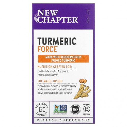 New Chapter, Turmeric Force, 베지 캡슐 120정