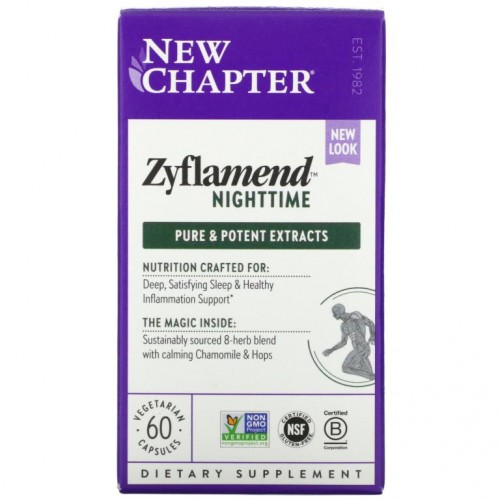 New Chapter, Zyflamend 나이트타임, 베지 캡슐 60정