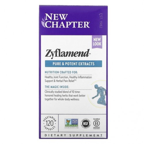 New Chapter, Zyflamend Pure and Potent Extracts, 베지 캡슐 120정