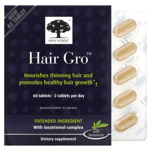 New Nordic, Hair Gro, 캡슐 60개