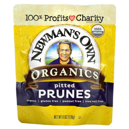 Newman's Own Organics, 씨를 뺀 유기농 건자두, 170g(6oz)