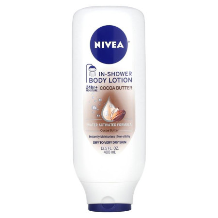 Nivea, 인샤워 바디 로션, 코코아 버터,  13.5 fl oz (400 ml)