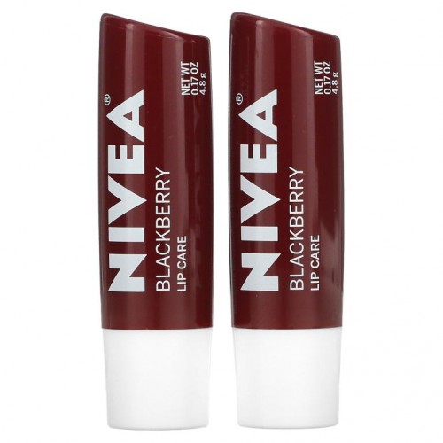 Nivea, 틴티드 립 케어, 블랙베리, 2개, 개당 4.8g(0.17oz)